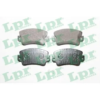 Jeu de 4 plaquettes de frein avant LPR 05P731