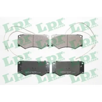 Jeu de 4 plaquettes de frein avant LPR 05P733