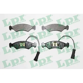 Jeu de 4 plaquettes de frein avant LPR 05P734