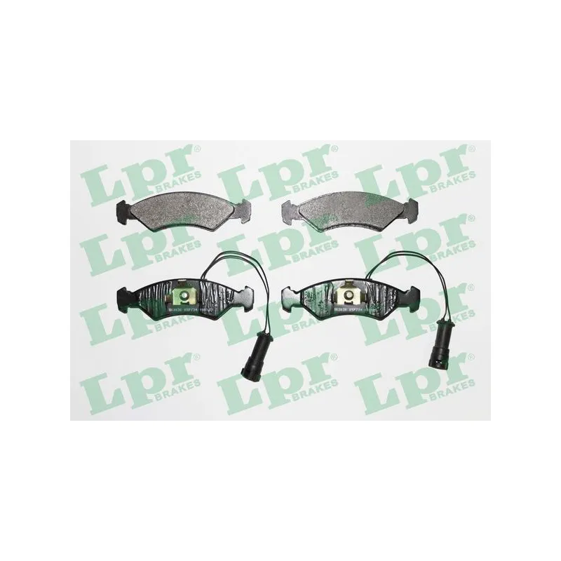 Jeu de 4 plaquettes de frein avant LPR 05P734