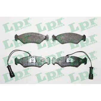 Jeu de 4 plaquettes de frein avant LPR 05P735
