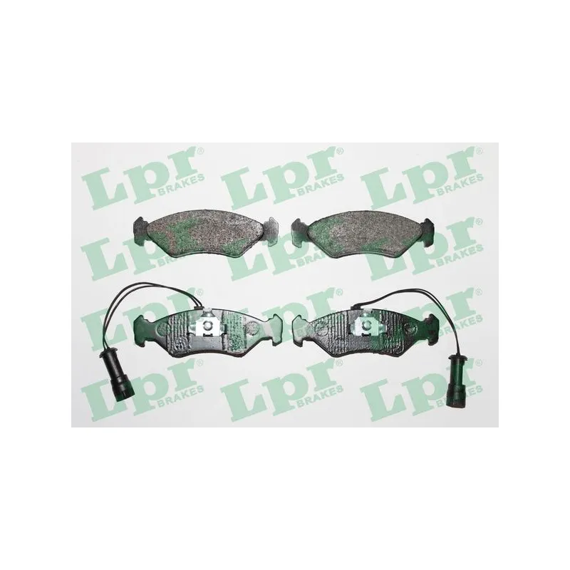 Jeu de 4 plaquettes de frein avant LPR 05P735