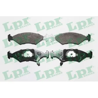 Jeu de 4 plaquettes de frein avant LPR 05P737