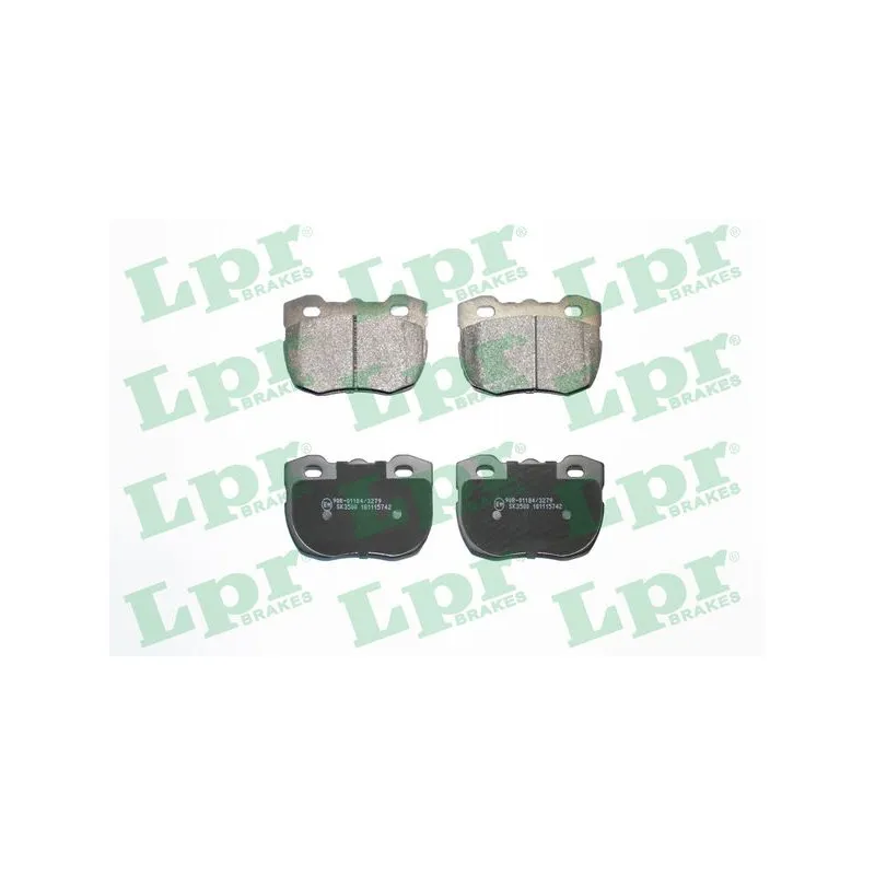 Jeu de 4 plaquettes de frein avant LPR 05P742