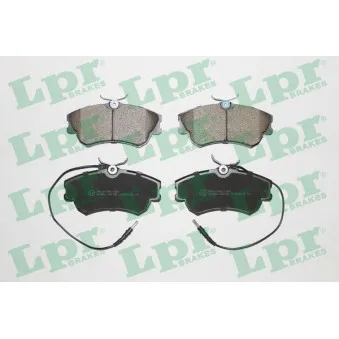 Jeu de 4 plaquettes de frein avant LPR 05P750