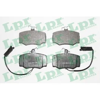 Jeu de 4 plaquettes de frein avant LPR 05P753