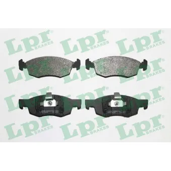 Jeu de 4 plaquettes de frein avant LPR 05P756