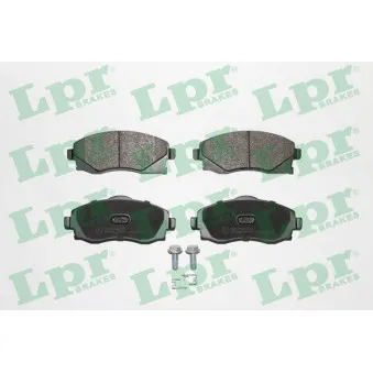 Jeu de 4 plaquettes de frein avant LPR 05P758
