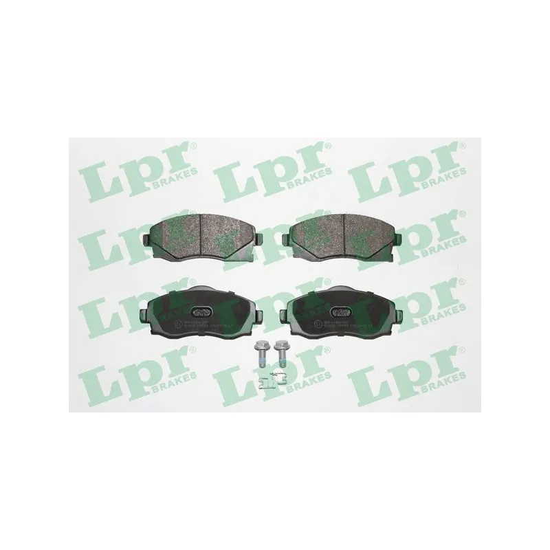Jeu de 4 plaquettes de frein avant LPR 05P758
