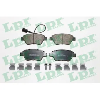 Jeu de 4 plaquettes de frein avant LPR 05P763K