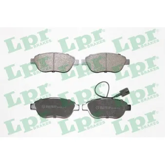 Jeu de 4 plaquettes de frein avant LPR 05P764