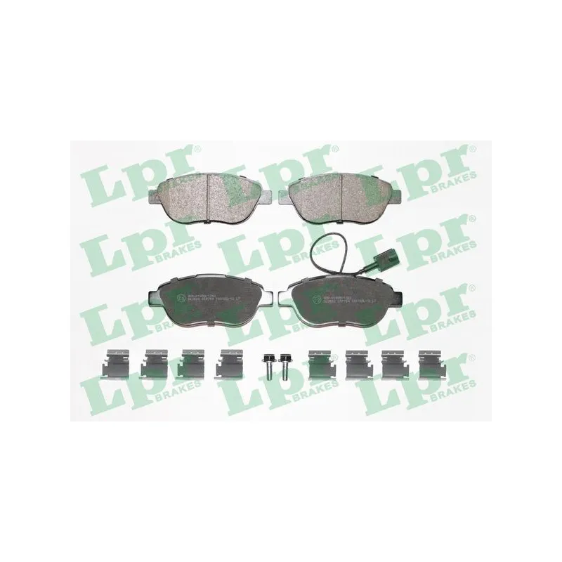 Jeu de 4 plaquettes de frein avant LPR 05P764K