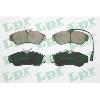 Jeu de 4 plaquettes de frein avant LPR 05P774