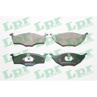 Jeu de 4 plaquettes de frein avant LPR 05P776