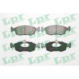 Jeu de 4 plaquettes de frein avant LPR 05P785