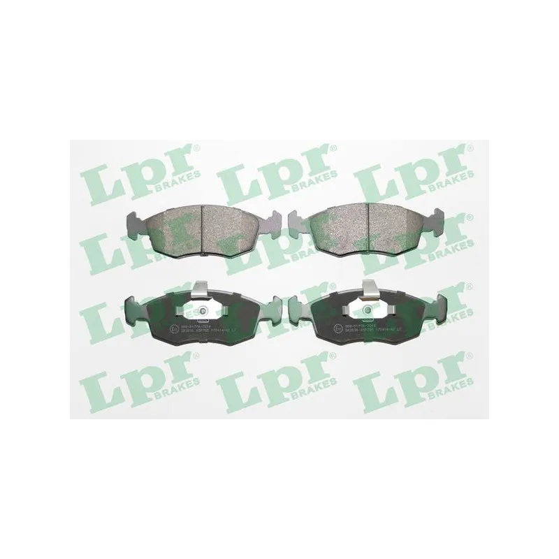 Jeu de 4 plaquettes de frein avant LPR 05P785