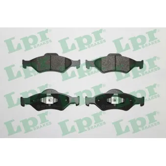 Jeu de 4 plaquettes de frein avant LPR 05P795