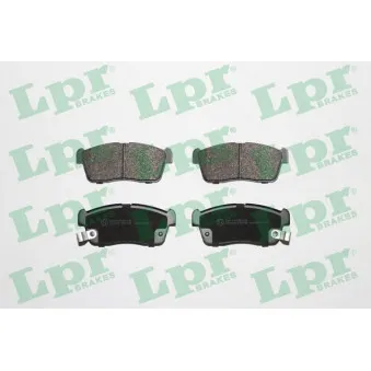 Jeu de 4 plaquettes de frein avant LPR 05P796