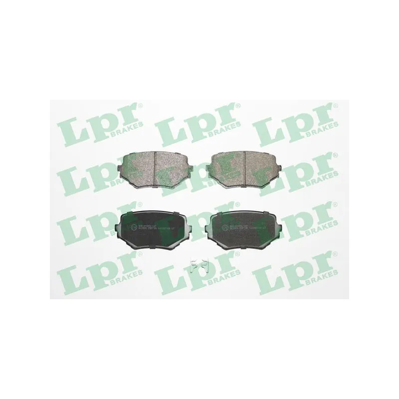 Jeu de 4 plaquettes de frein avant LPR 05P798