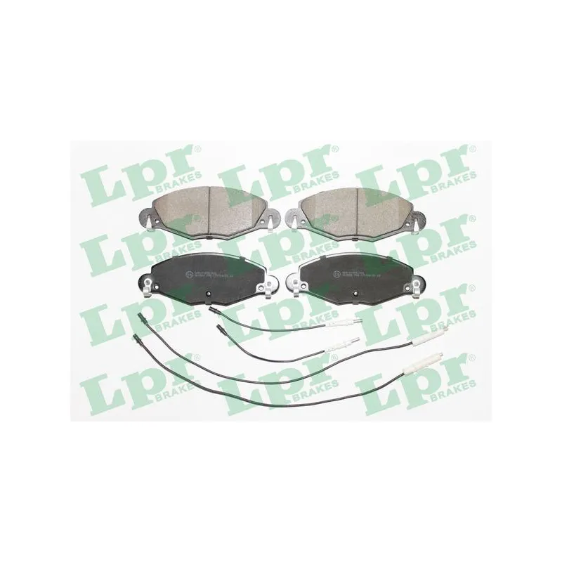 Jeu de 4 plaquettes de frein avant LPR 05P799