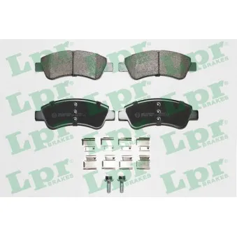 Jeu de 4 plaquettes de frein avant LPR 05P802K