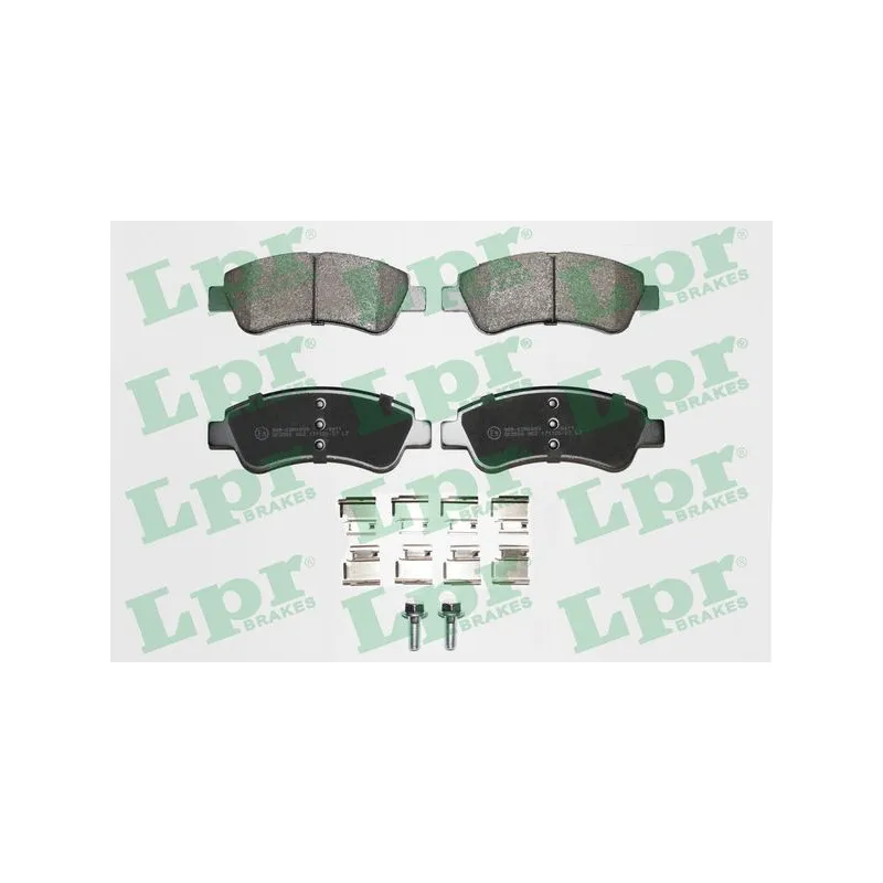 Jeu de 4 plaquettes de frein avant LPR 05P802K