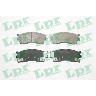 Jeu de 4 plaquettes de frein avant LPR 05P809