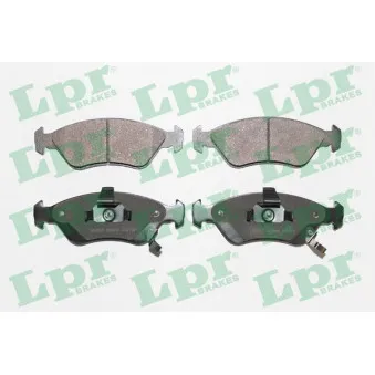 Jeu de 4 plaquettes de frein avant LPR 05P810