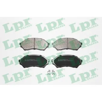 Jeu de 4 plaquettes de frein avant LPR 05P813
