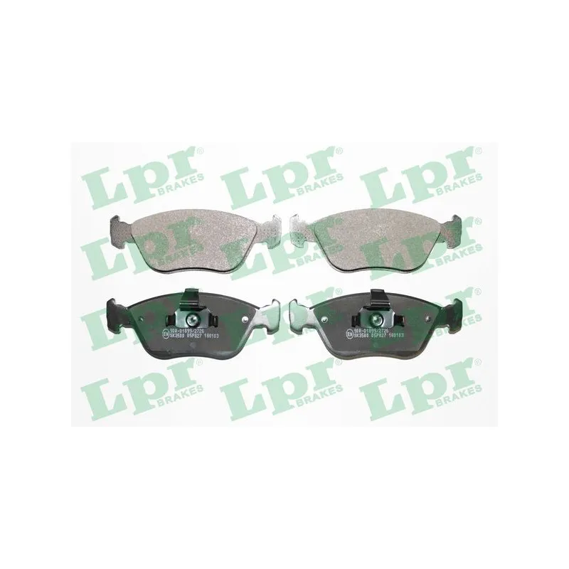 Jeu de 4 plaquettes de frein avant LPR 05P827