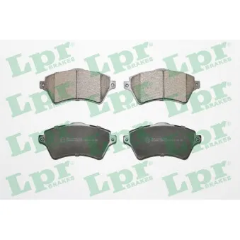 Jeu de 4 plaquettes de frein avant LPR 05P833