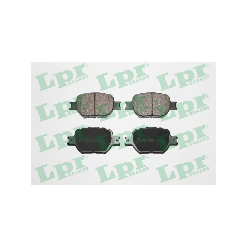 Jeu de 4 plaquettes de frein avant LPR 05P837