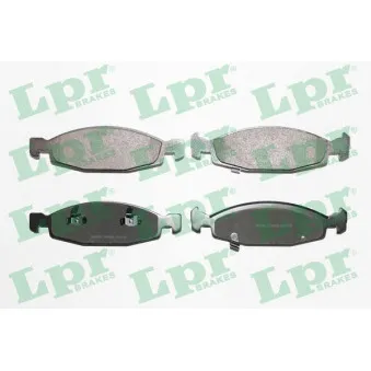Jeu de 4 plaquettes de frein avant LPR 05P840