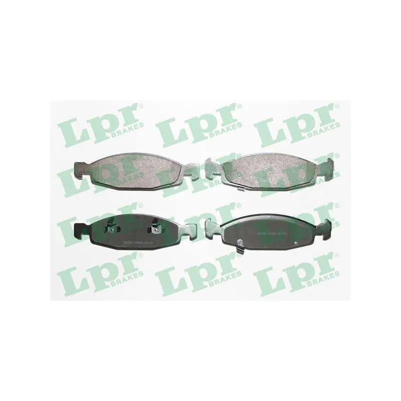 Jeu de 4 plaquettes de frein avant LPR 05P840