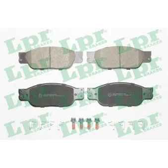 Jeu de 4 plaquettes de frein avant LPR 05P843