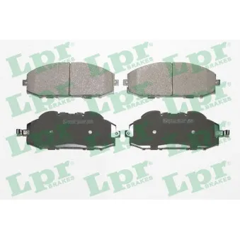 Jeu de 4 plaquettes de frein avant LPR 05P845