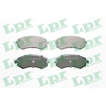 Jeu de 4 plaquettes de frein avant LPR 05P856