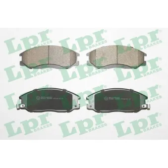 Jeu de 4 plaquettes de frein avant LPR 05P858