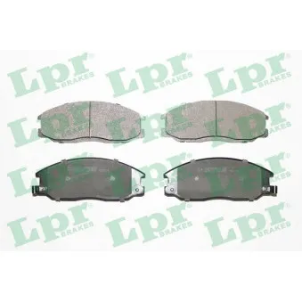 Jeu de 4 plaquettes de frein avant LPR 05P859
