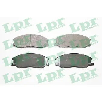 Jeu de 4 plaquettes de frein avant LPR 05P860