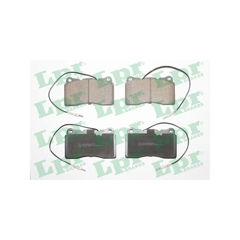 Jeu de 4 plaquettes de frein avant LPR 05P863