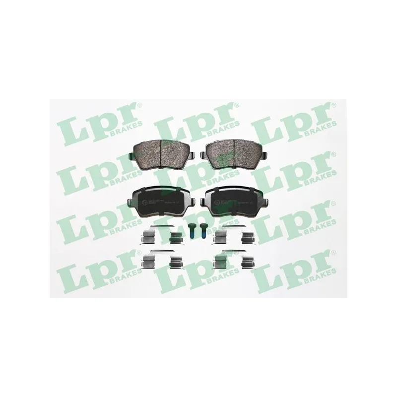 Jeu de 4 plaquettes de frein avant LPR 05P867K