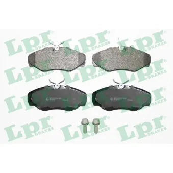 Jeu de 4 plaquettes de frein avant LPR 05P869