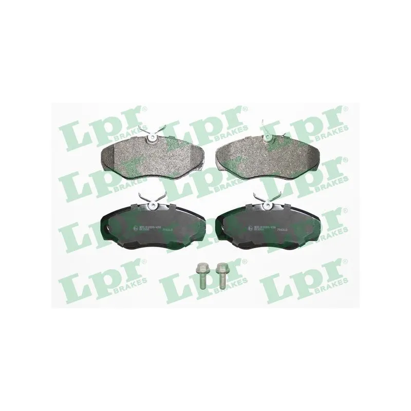 Jeu de 4 plaquettes de frein avant LPR 05P869