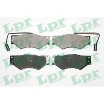 Jeu de 4 plaquettes de frein avant LPR 05P879