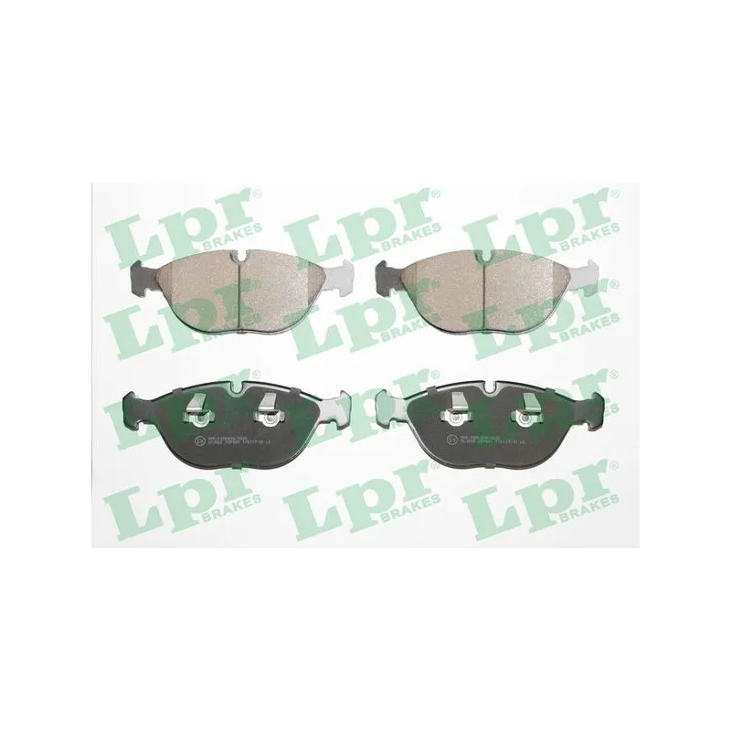 Jeu de 4 plaquettes de frein avant LPR 05P881