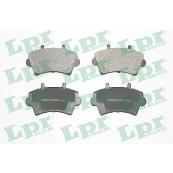 Jeu de 4 plaquettes de frein avant LPR 05P884