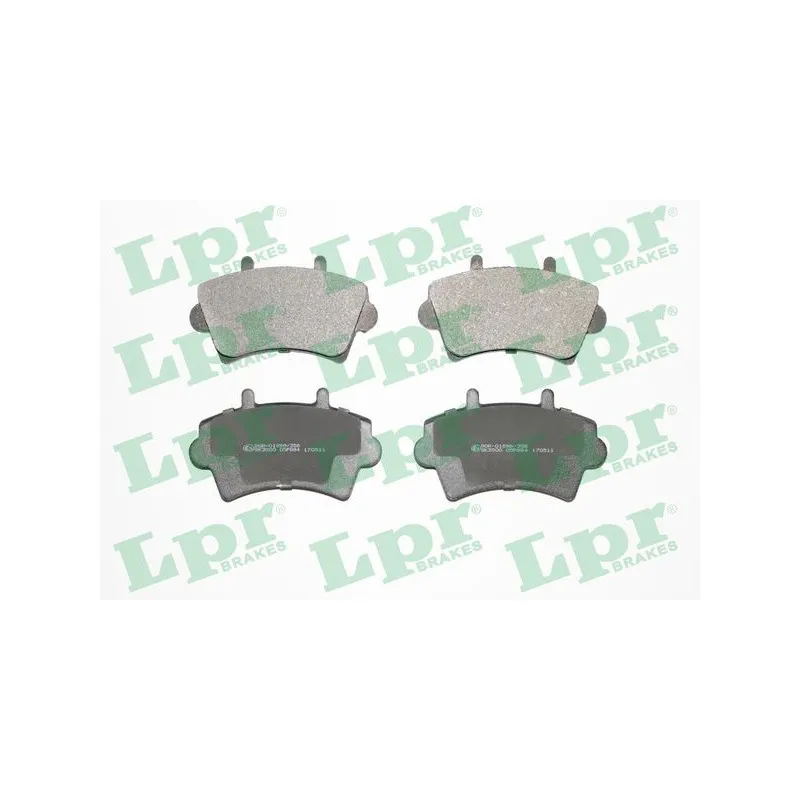 Jeu de 4 plaquettes de frein avant LPR 05P884