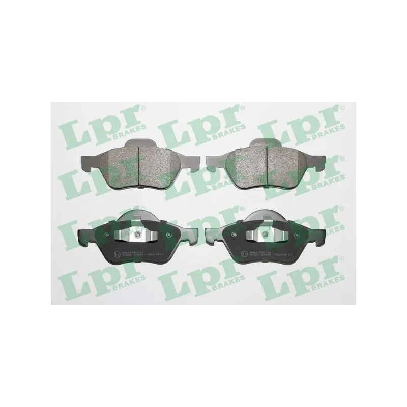Jeu de 4 plaquettes de frein avant LPR 05P898
