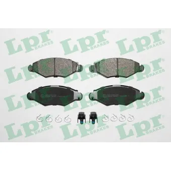Jeu de 4 plaquettes de frein avant LPR 05P903